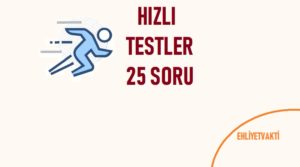Ehliyet Vakti 25 Hızlı Testler